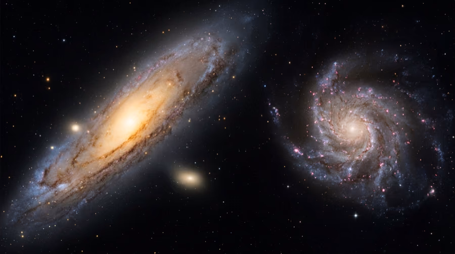 M 31 and M 33 — the neighbors
